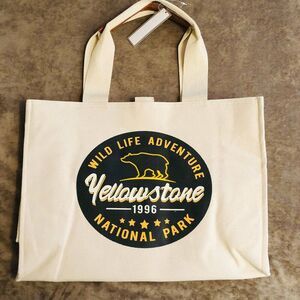 National Parks Women’s Tote Bag Yellowstone Off-White Vacation Festival Wear